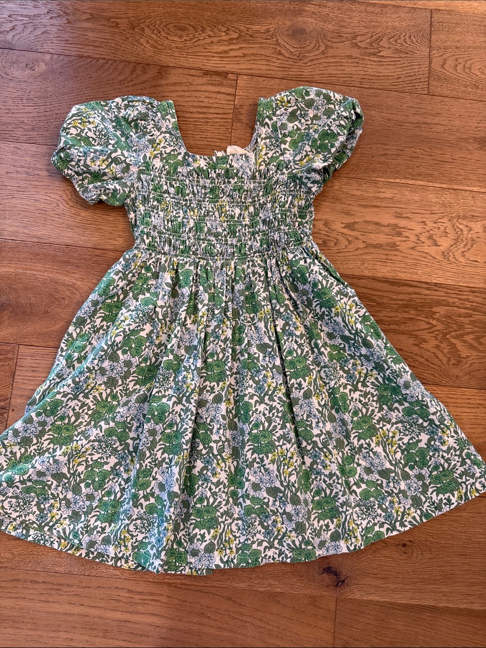 Crewcuts Gathered Cotton Poplin Dress in Floral - 7